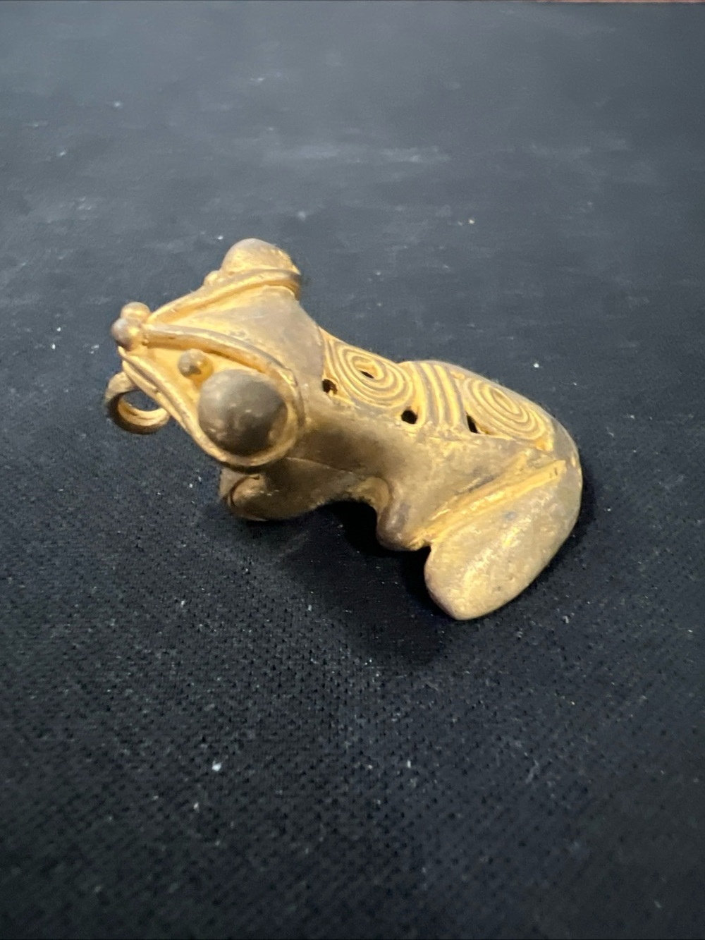 TUMBAGA Gold & Copper Alloy Zoomorphic Figurine/Pendant Columbian Art